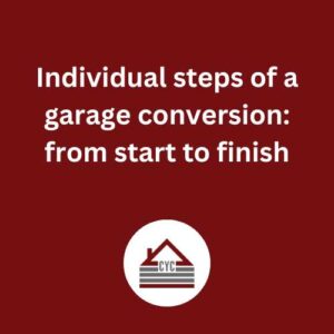 Individual steps of an Edinburgh garage conversion from start to finish