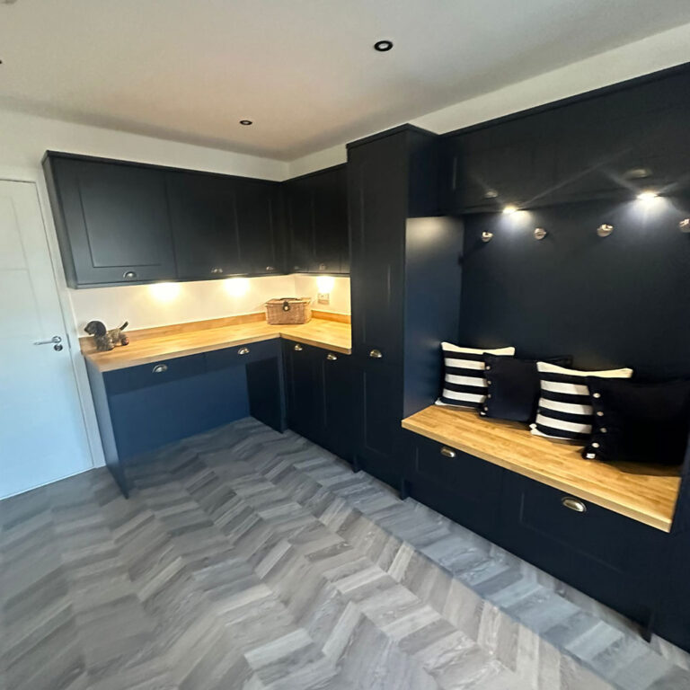 Edinburgh garage conversion example utility room