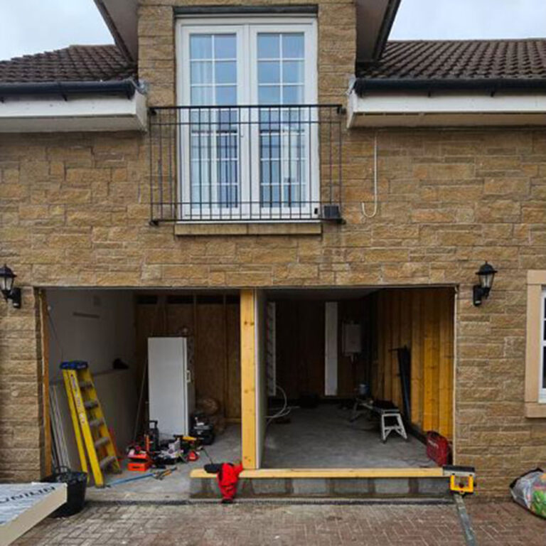 double garage conversion Edinburgh