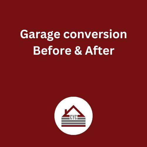 Garage conversion Before & After
