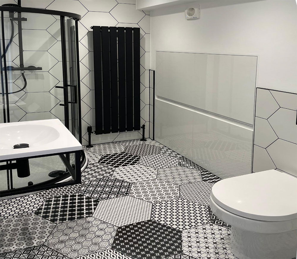 bathroom in garage conversion Edinburgh