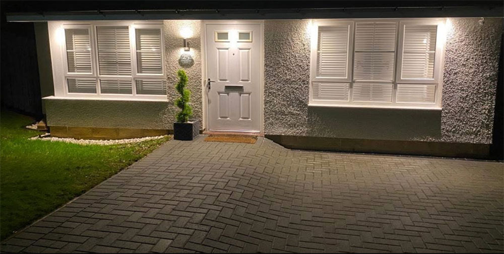 garage conversion from the outside Edinburgh